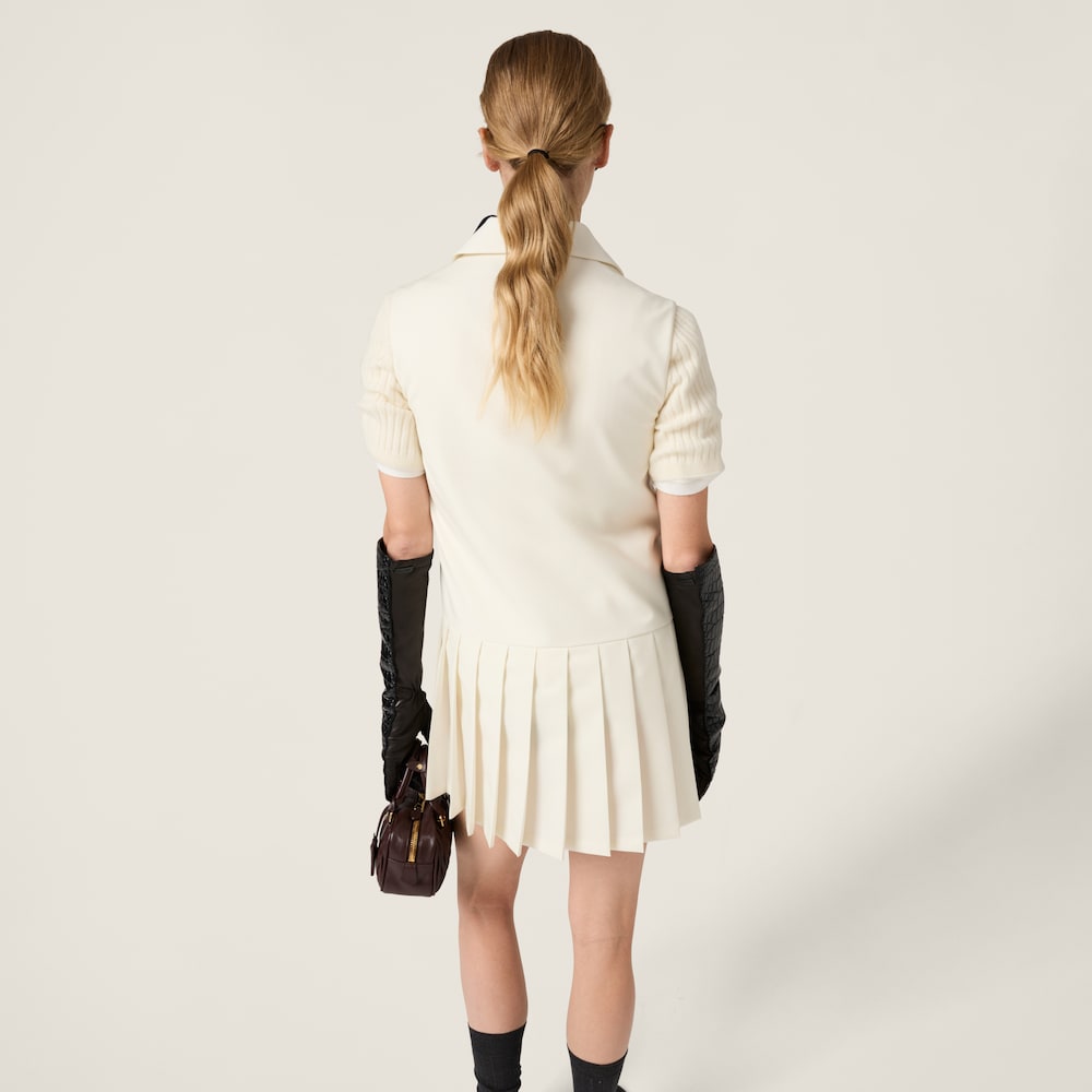 Mohair fabric mini-dress