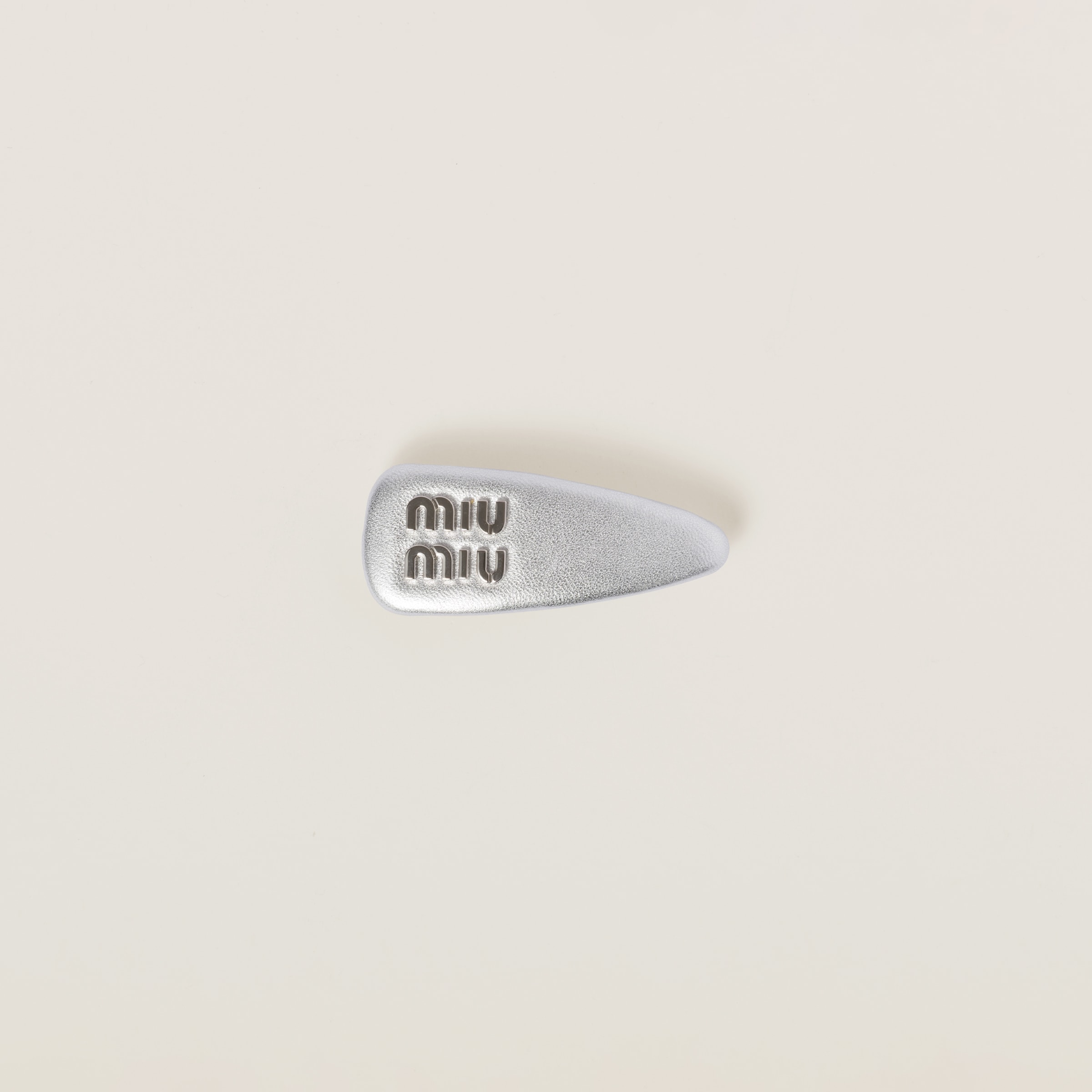 Nappa leather hair clip