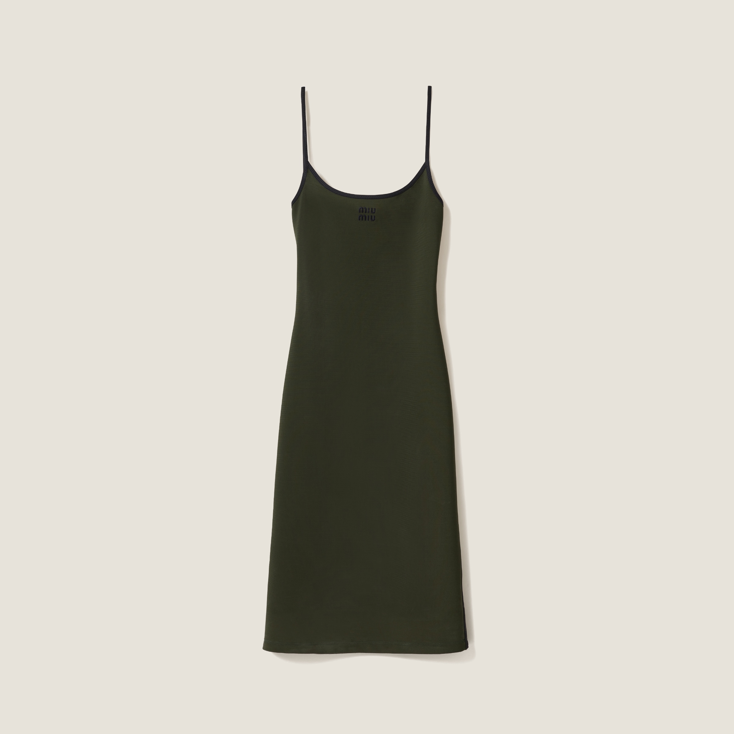 Stretch jersey midi-dress