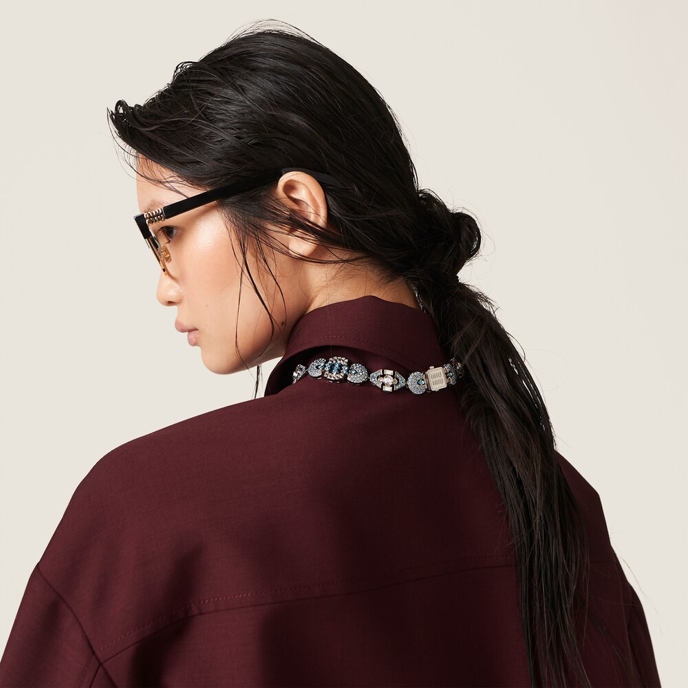 Mohair blouson jacket
