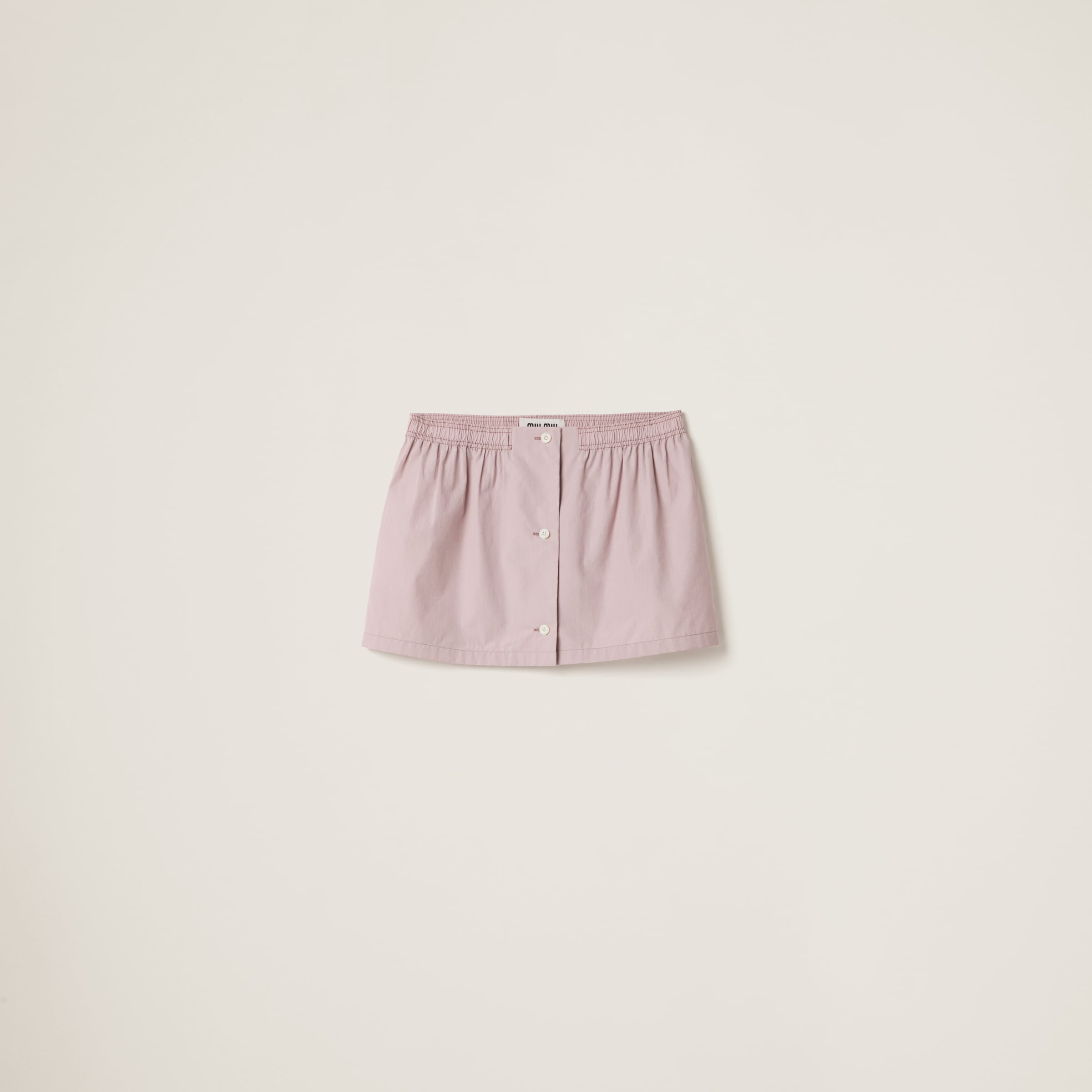 Poplin miniskirt