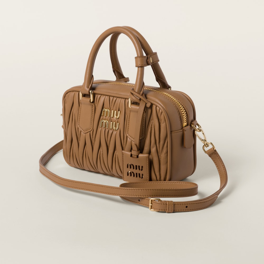 Arcadie matelassé nappa leather bag