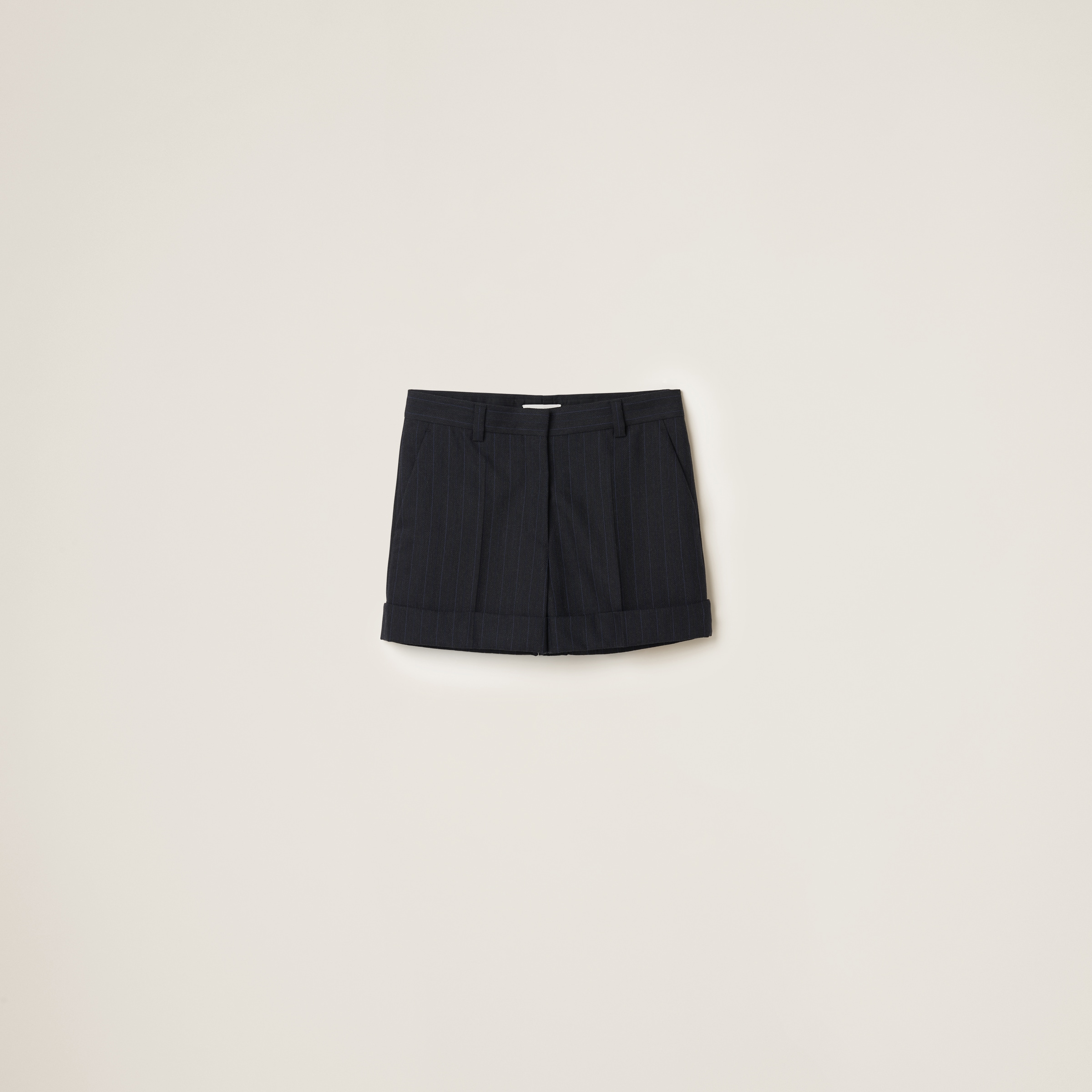 Pinstripe Bermuda shorts