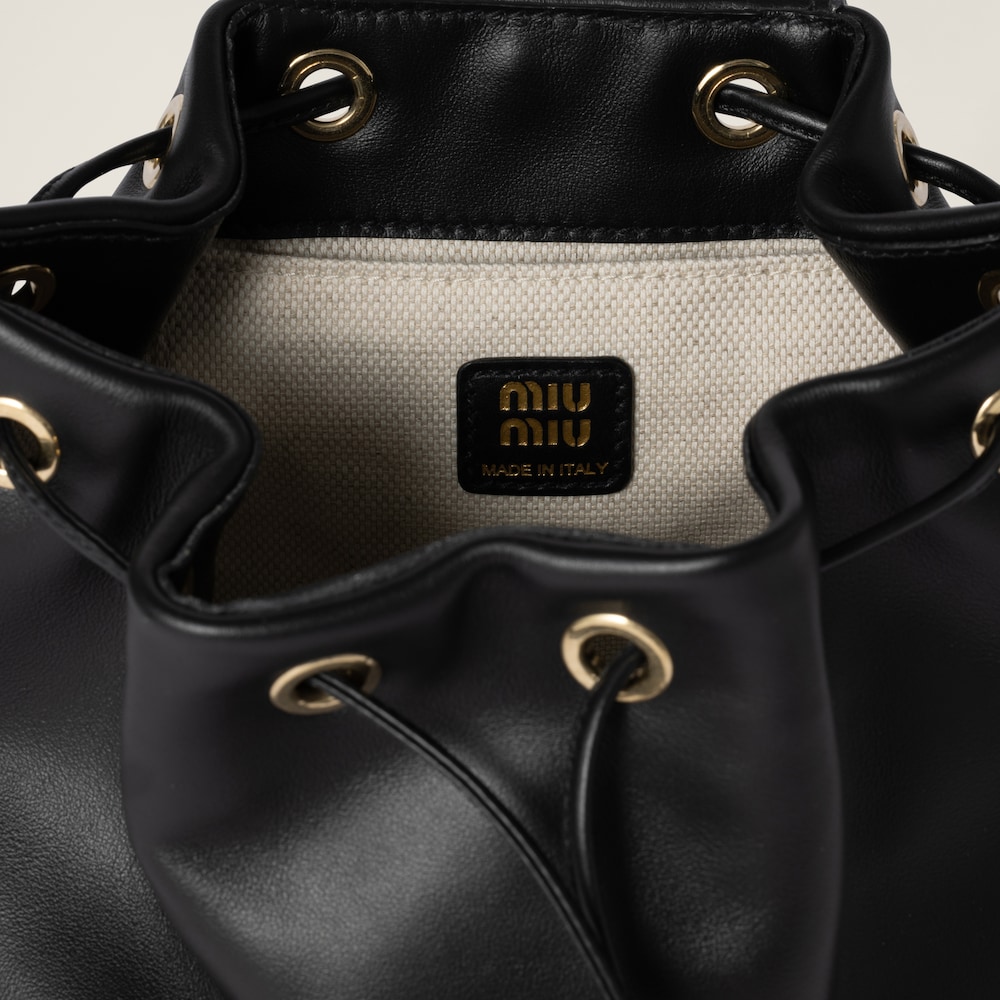 Leather backpack
