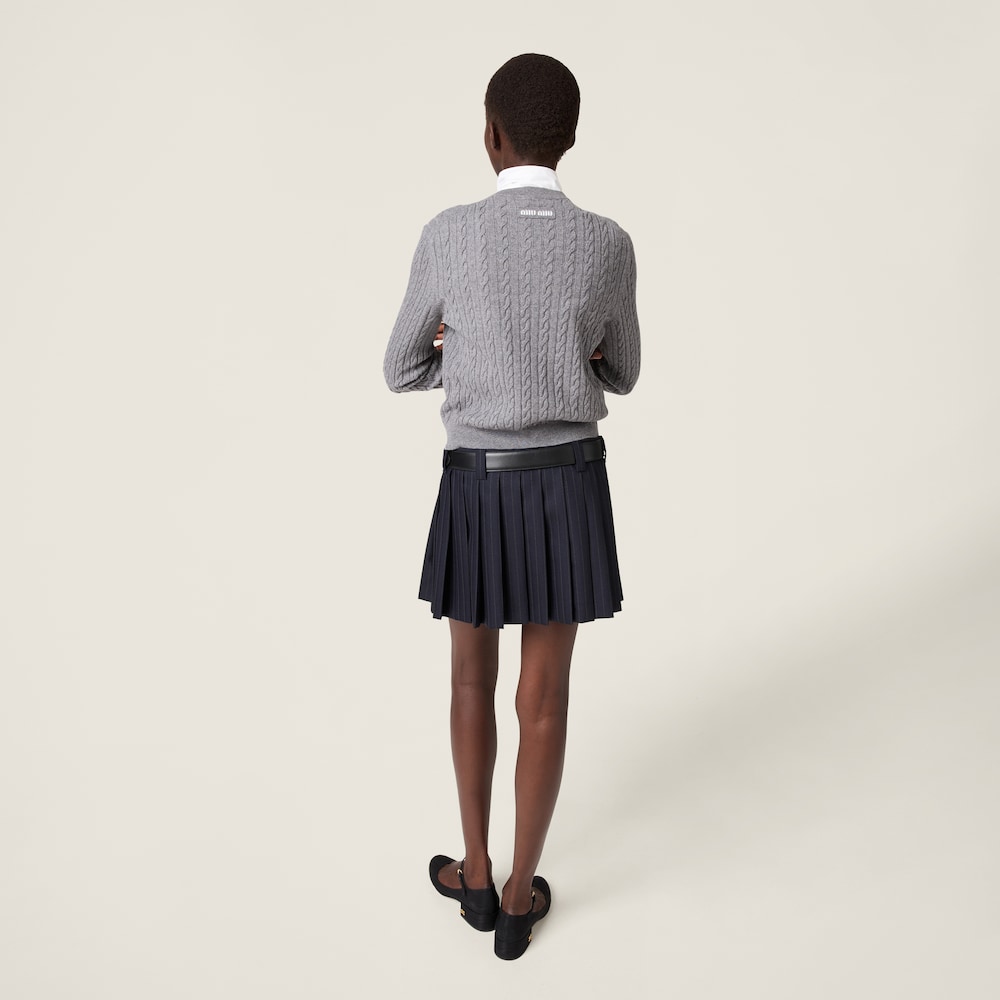 Cashmere knit cardigan