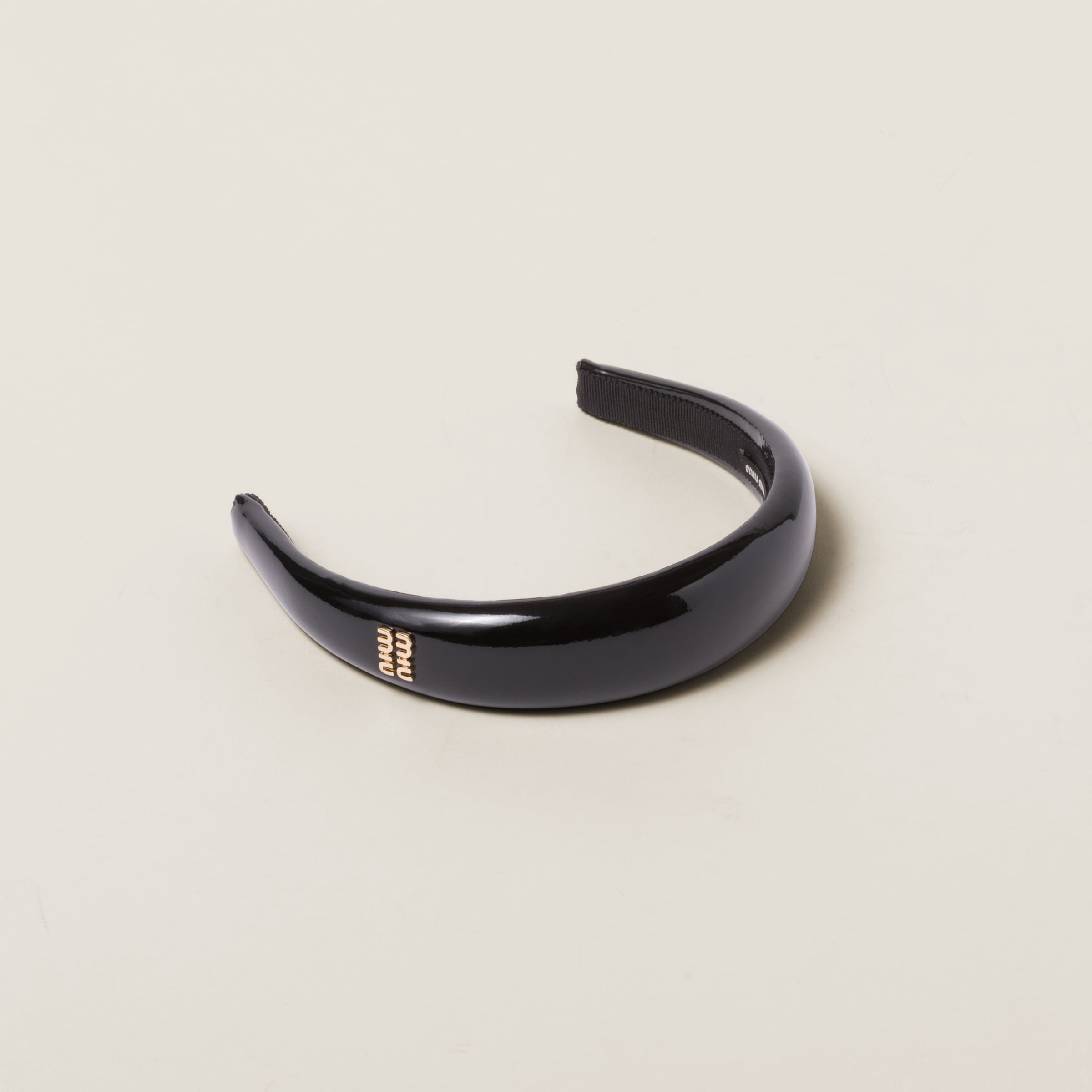 Patent leather headband