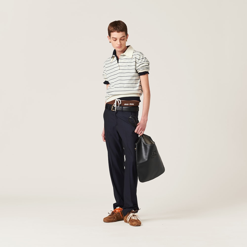 Cotton jersey polo shirt