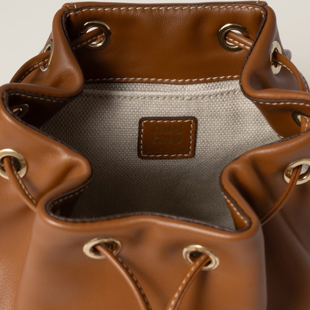Leather backpack