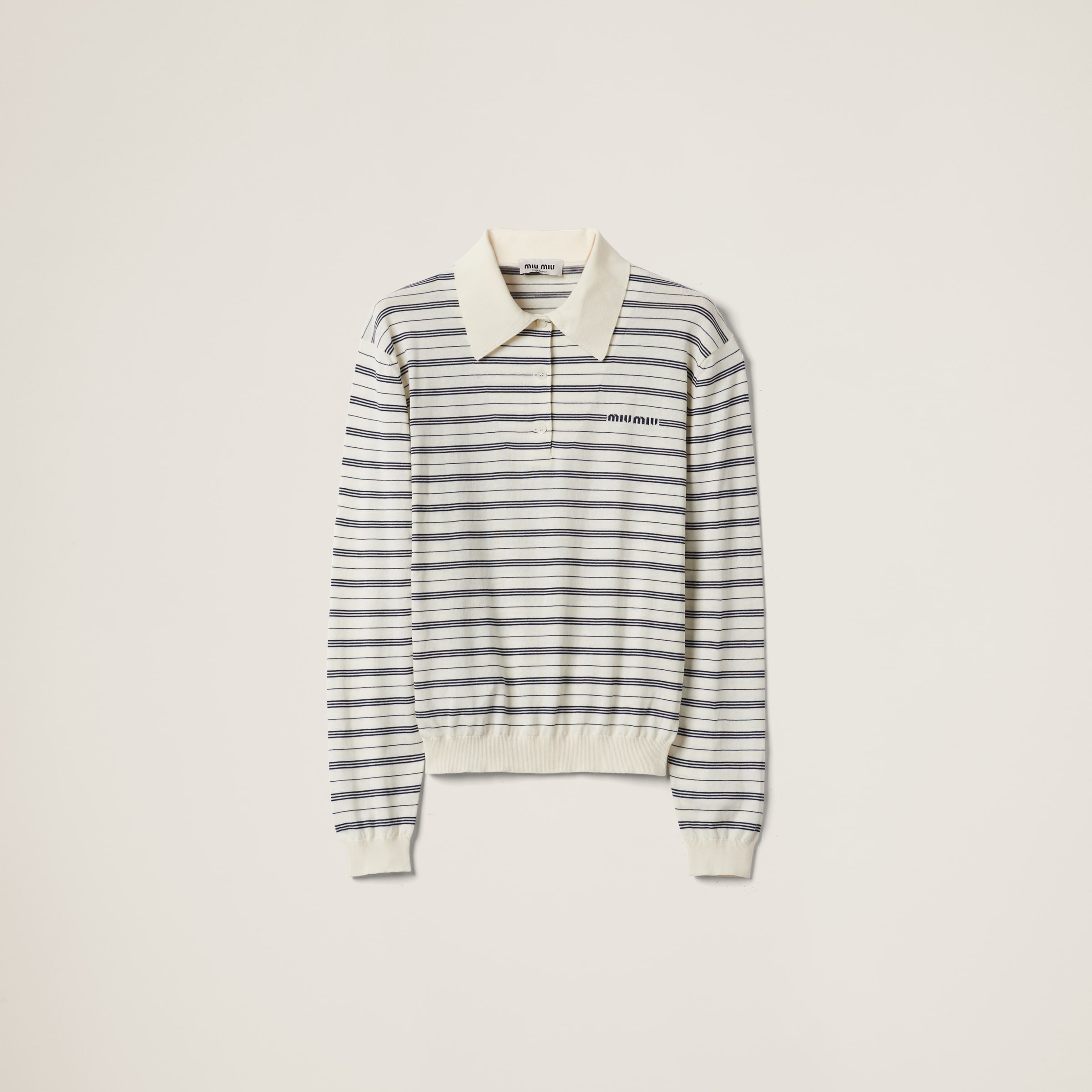 Cotton jersey polo shirt