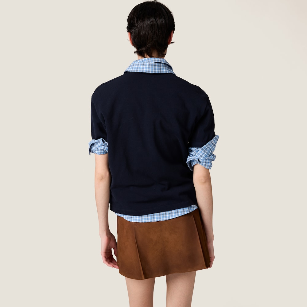 Suede skirt