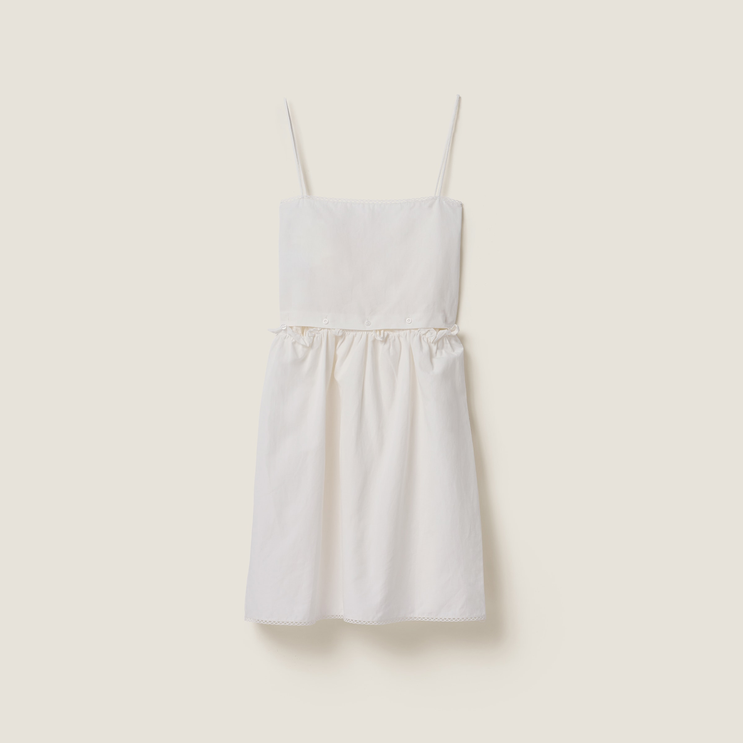 Slubbed poplin dress