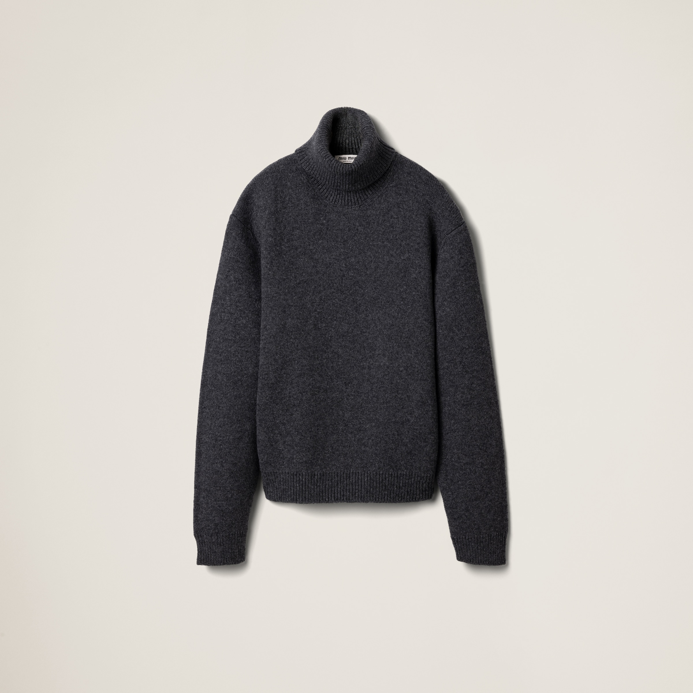 Shetland wool turtleneck jumper