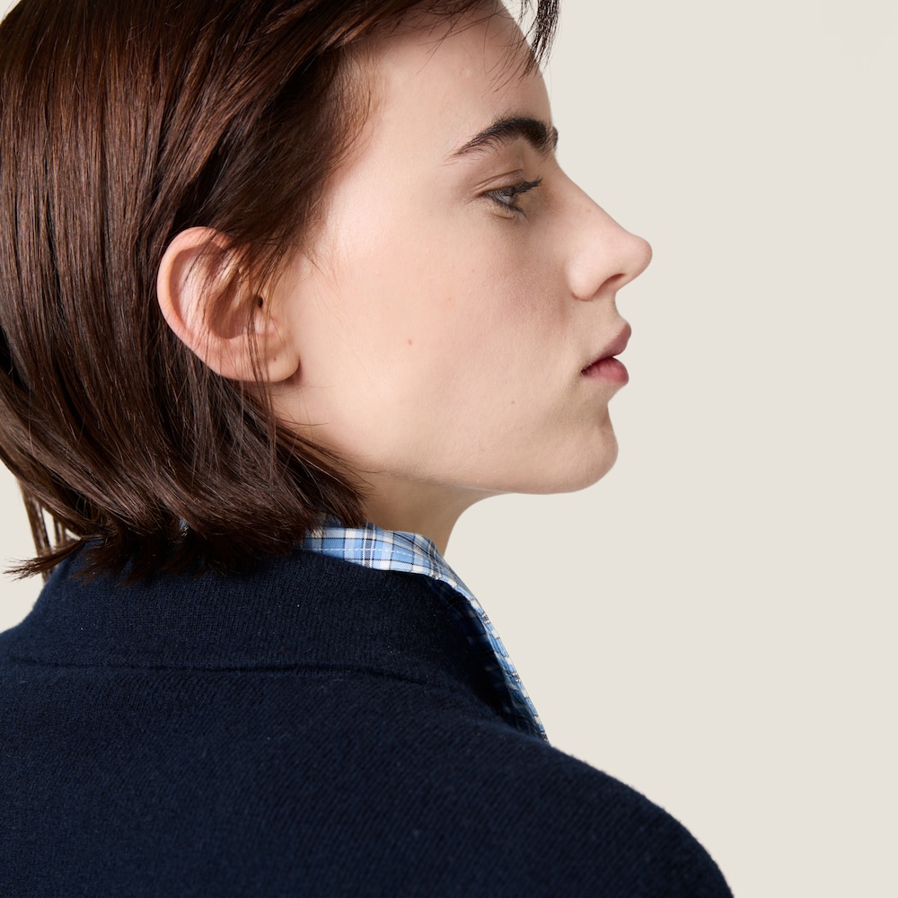 Wool and cashmere blouson jacket