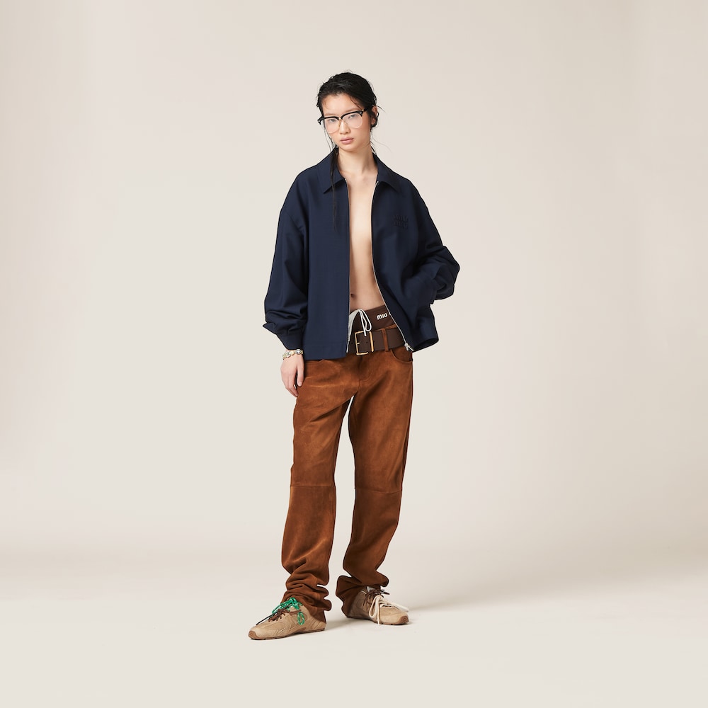 Suede pants