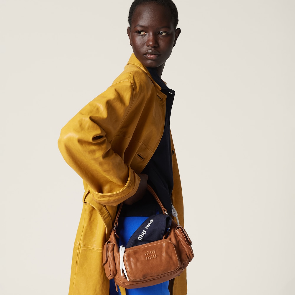 Nappa leather coat