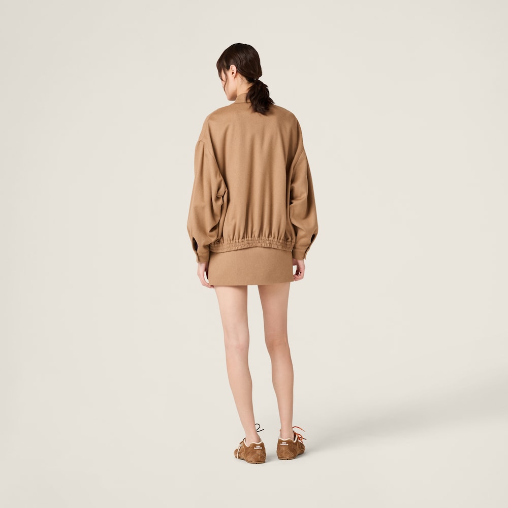Camel-hair blouson