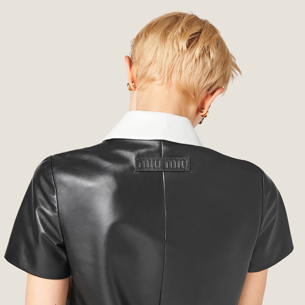 Nappa leather dress