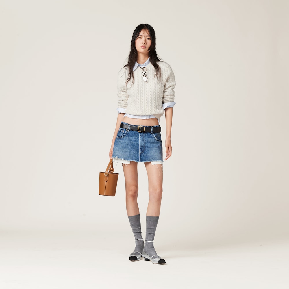Denim miniskirt