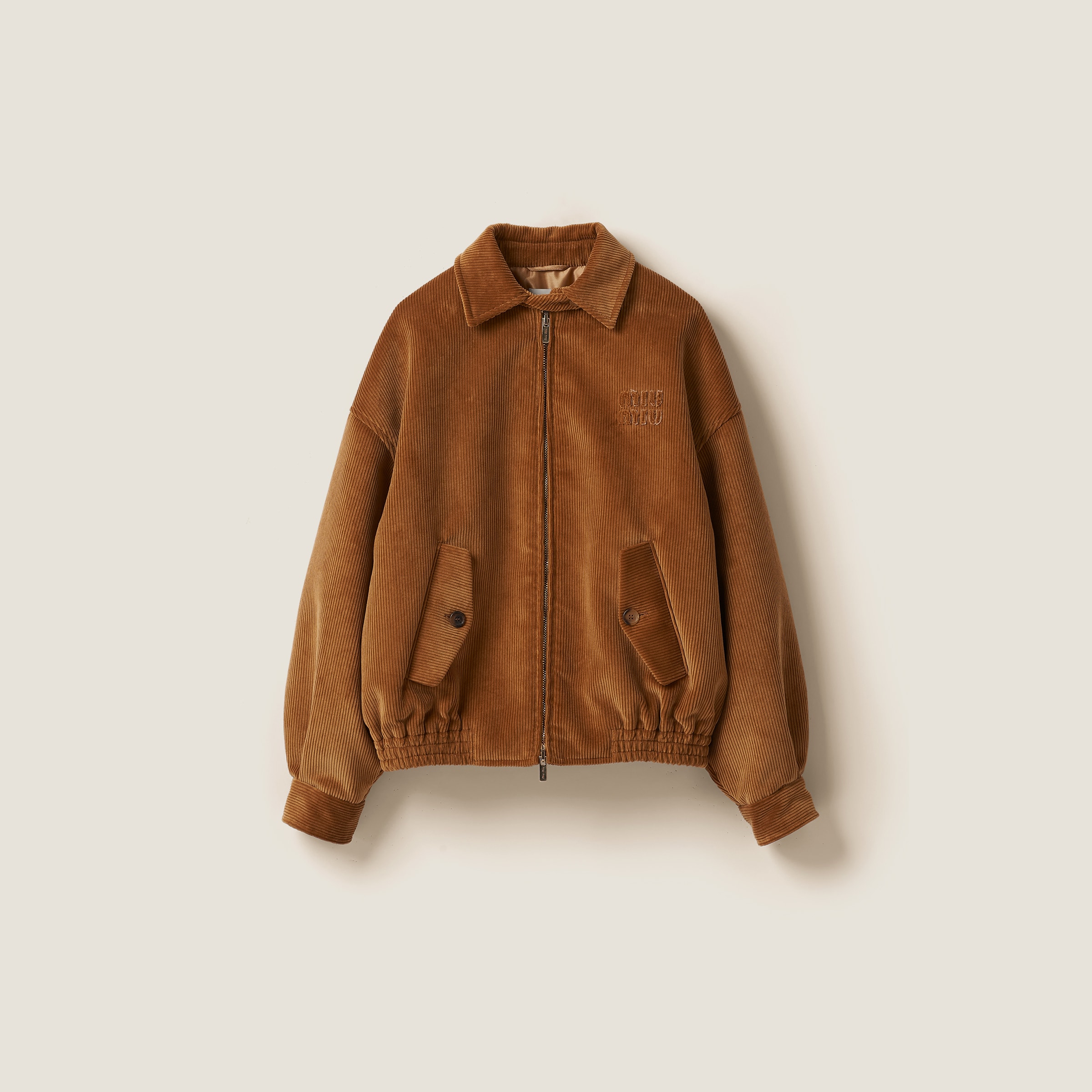 Corduroy blouson jacket
