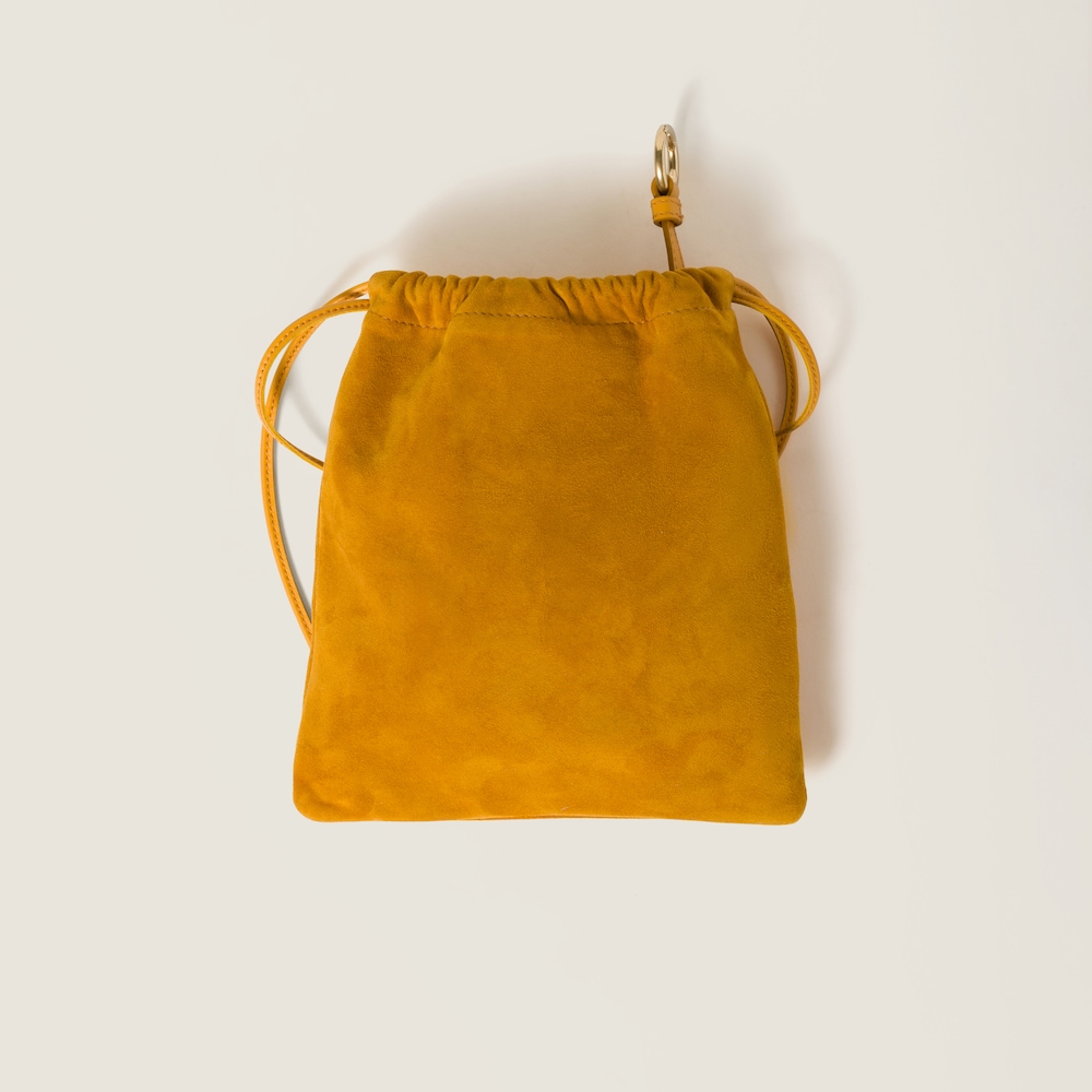 Suede pouch