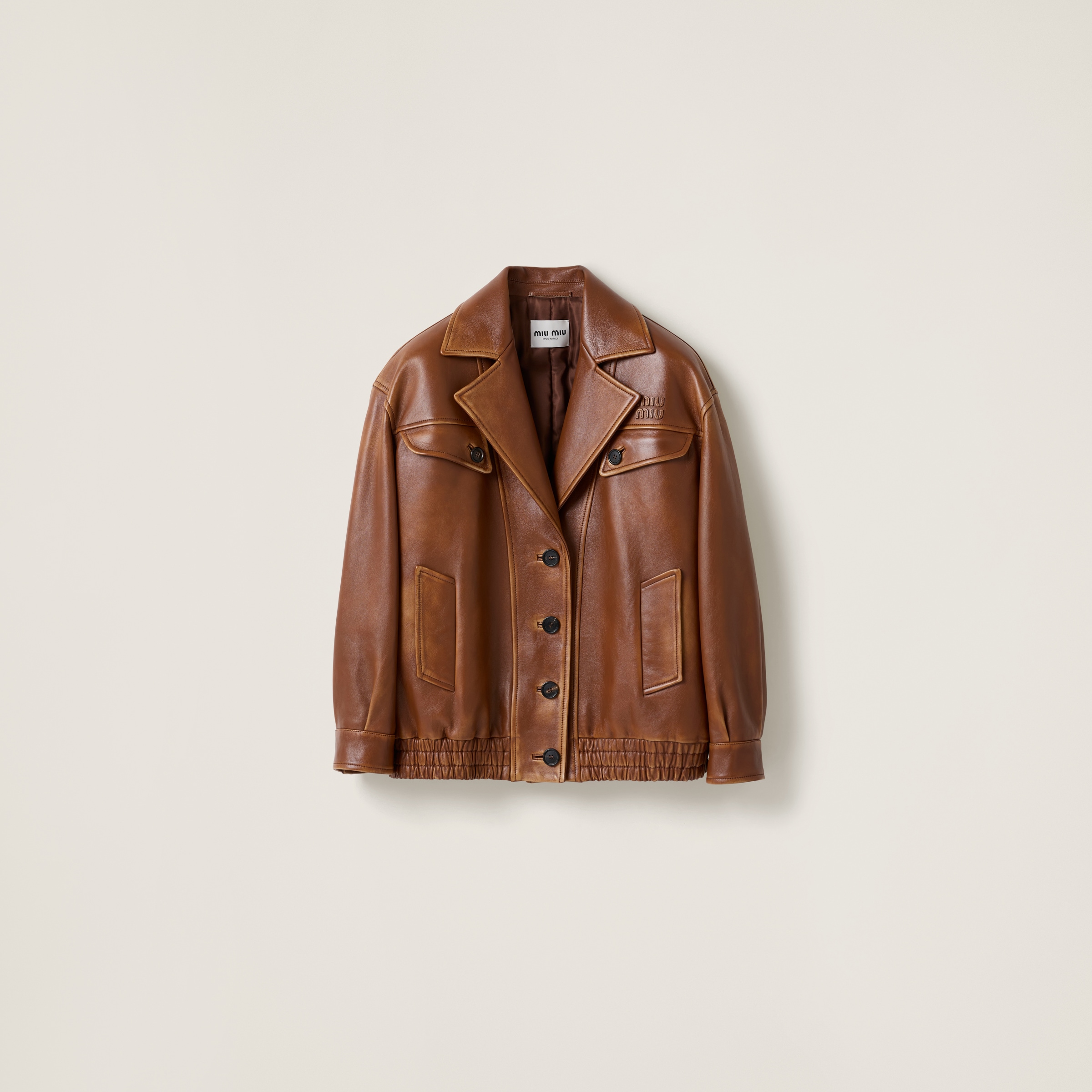 Nappa leather jacket
