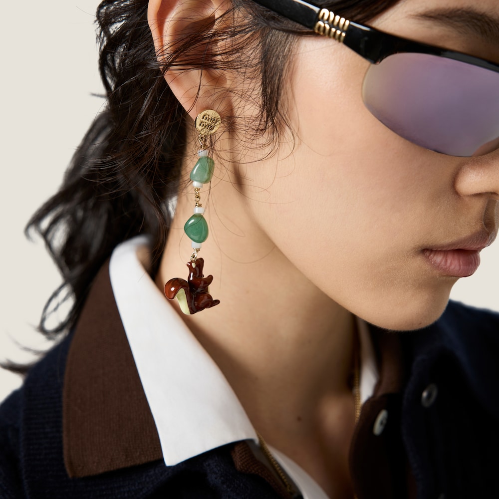 Metal earrings