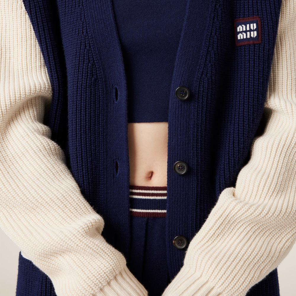 Wool and cashmere cardigan