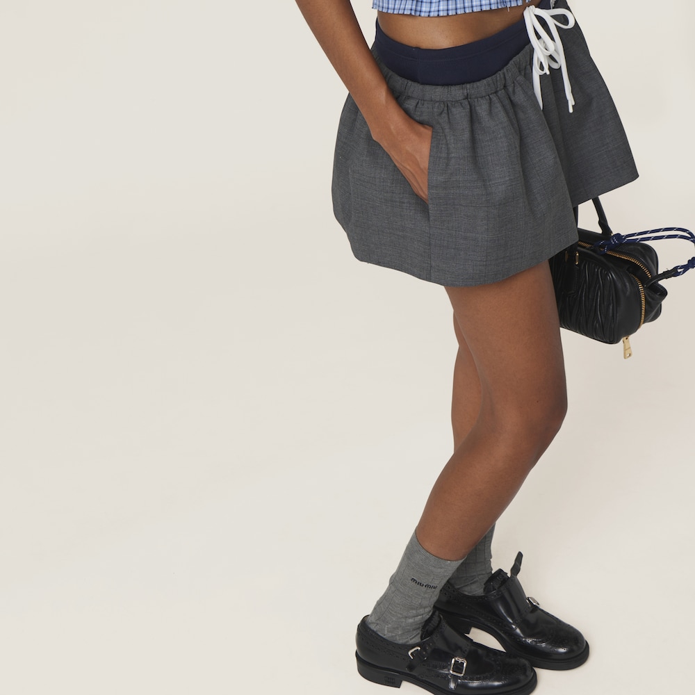 Prince of Wales check miniskirt