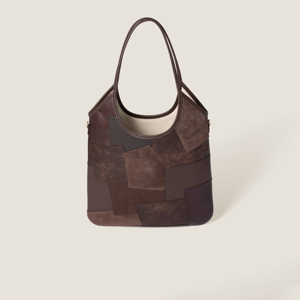 IVY leather patchwork bag