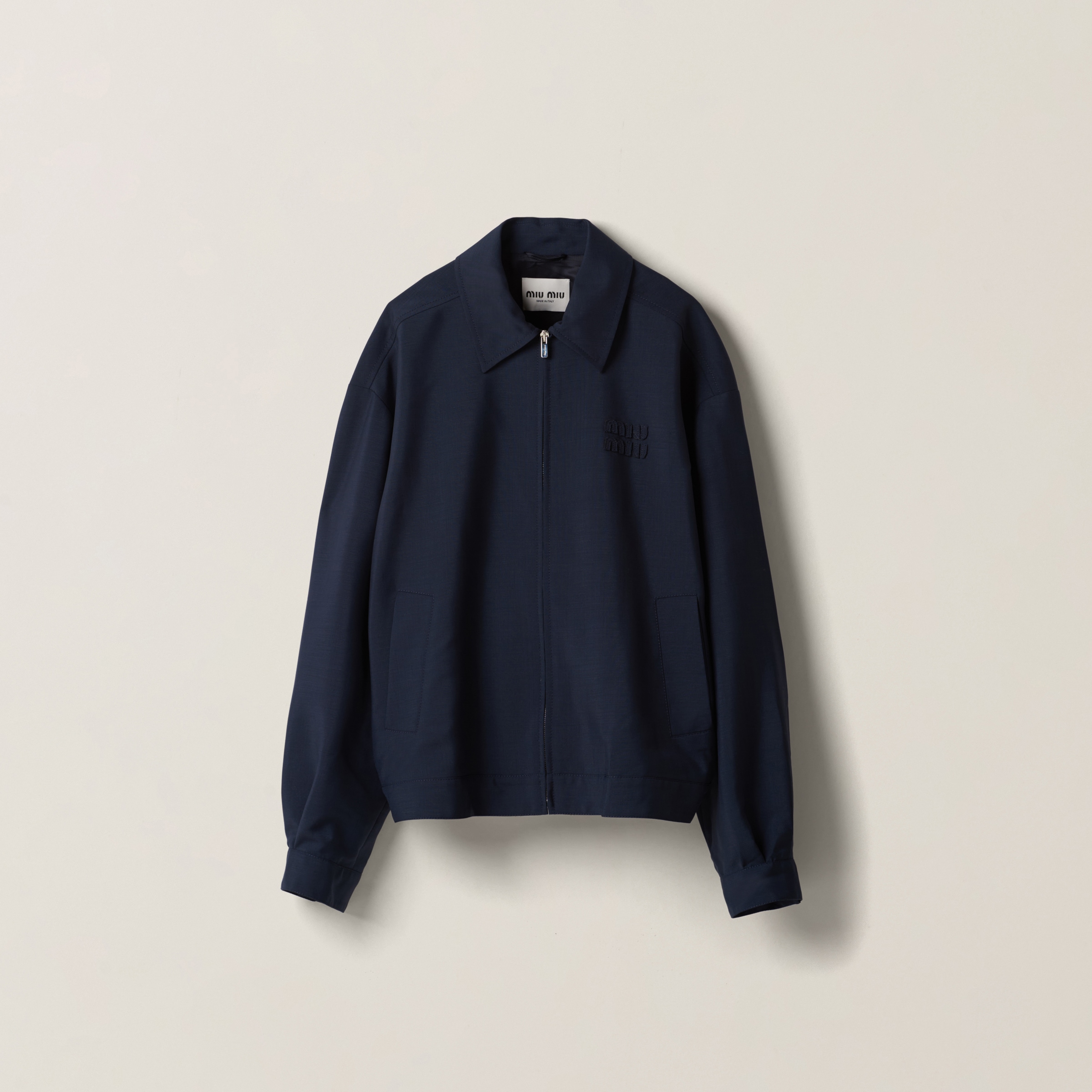 Mohair blouson jacket
