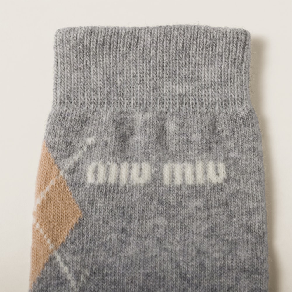 Wool and cashmere socks
