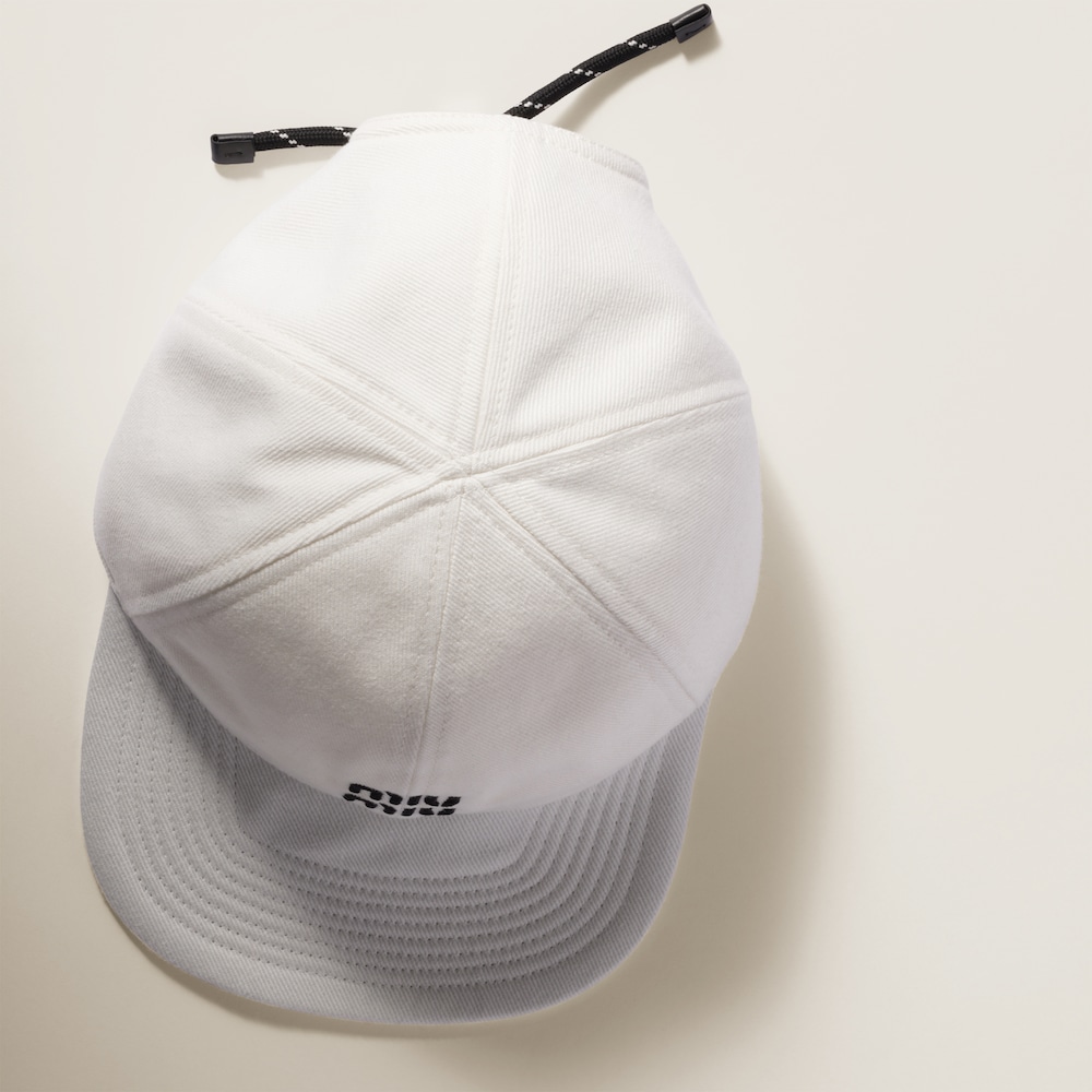Denim baseball cap
