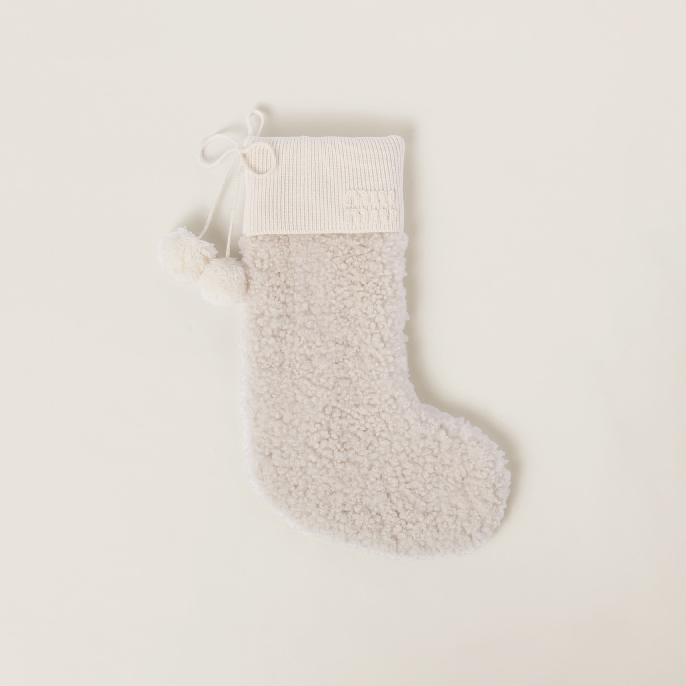 Wool and shearling socks