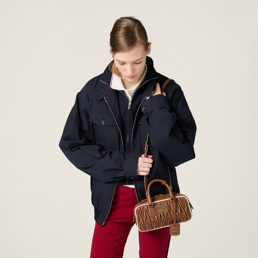 Arcadie matelassé nappa leather bag