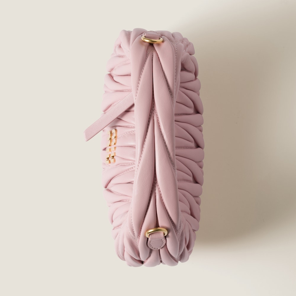 Wander matelassé nappa leather hobo mini-bag