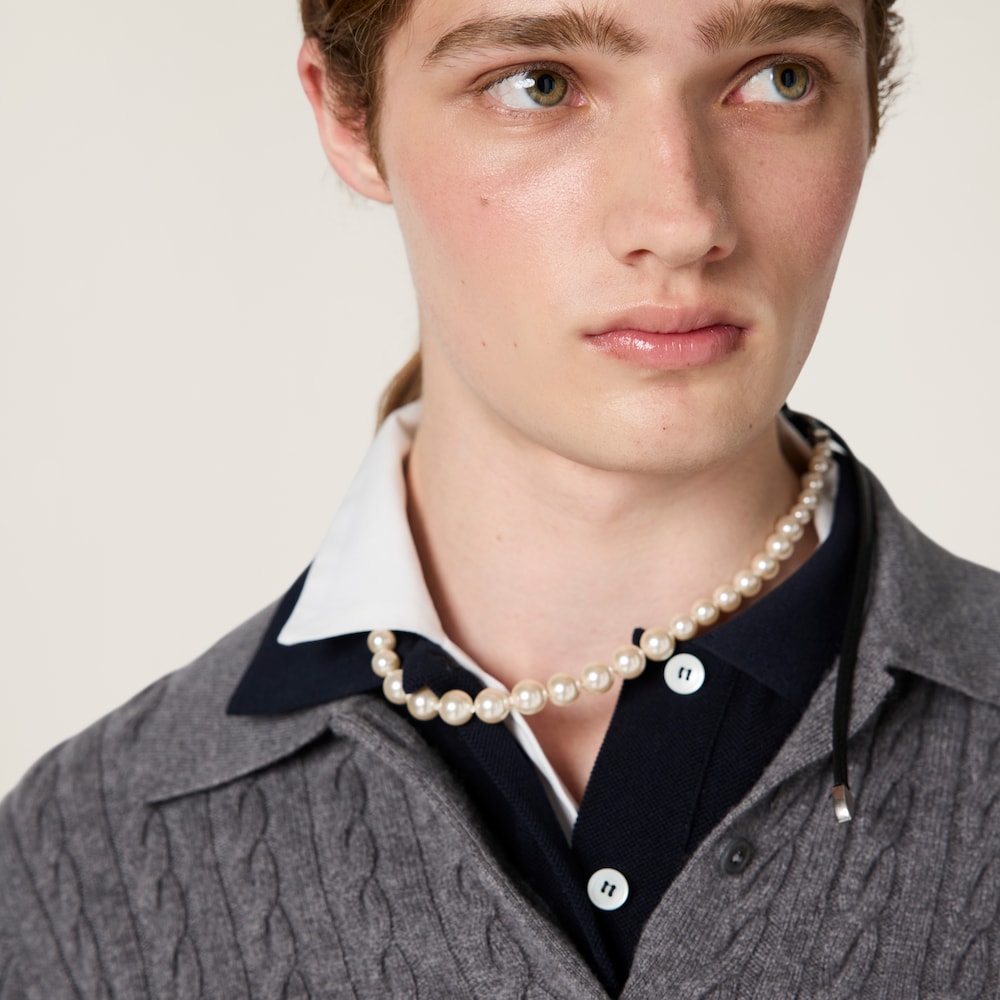Cashmere polo shirt