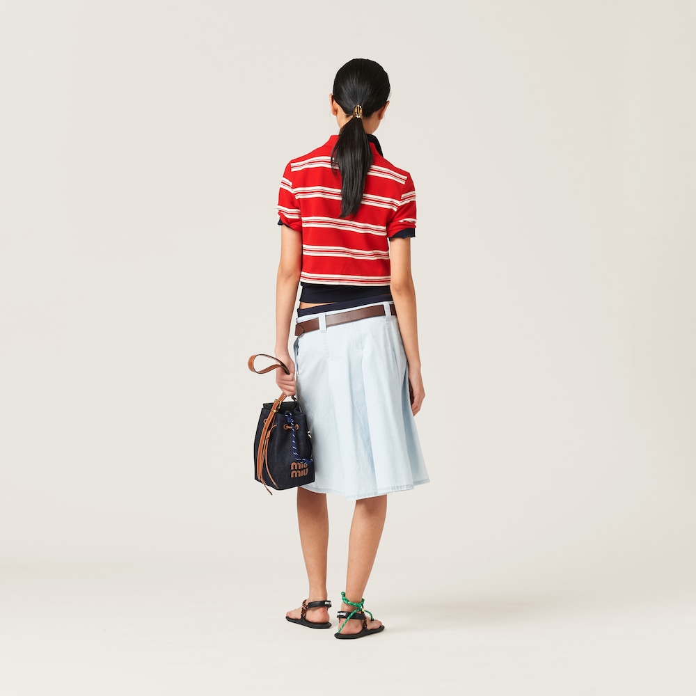 Cotton piqué polo shirt