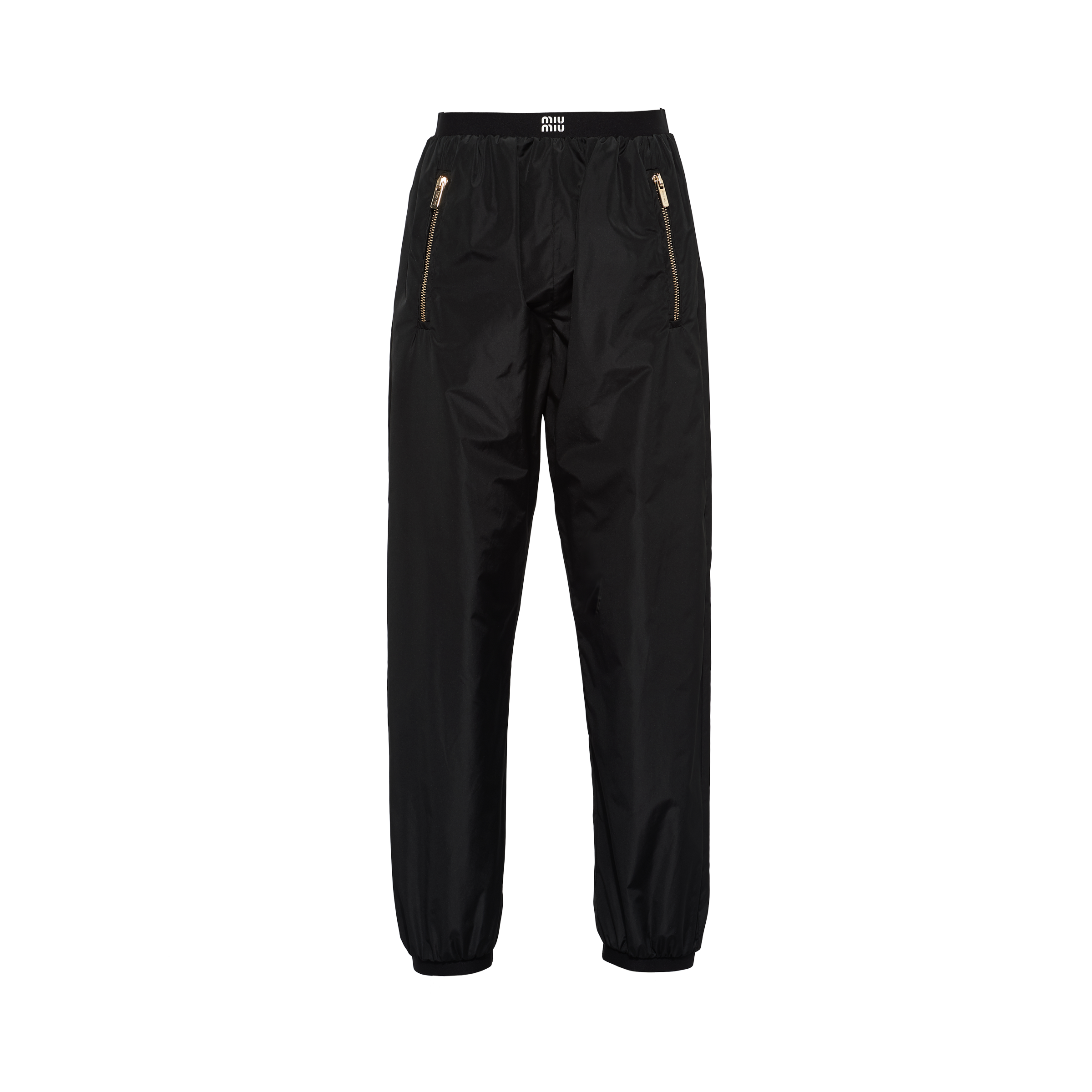 Technical silk joggers