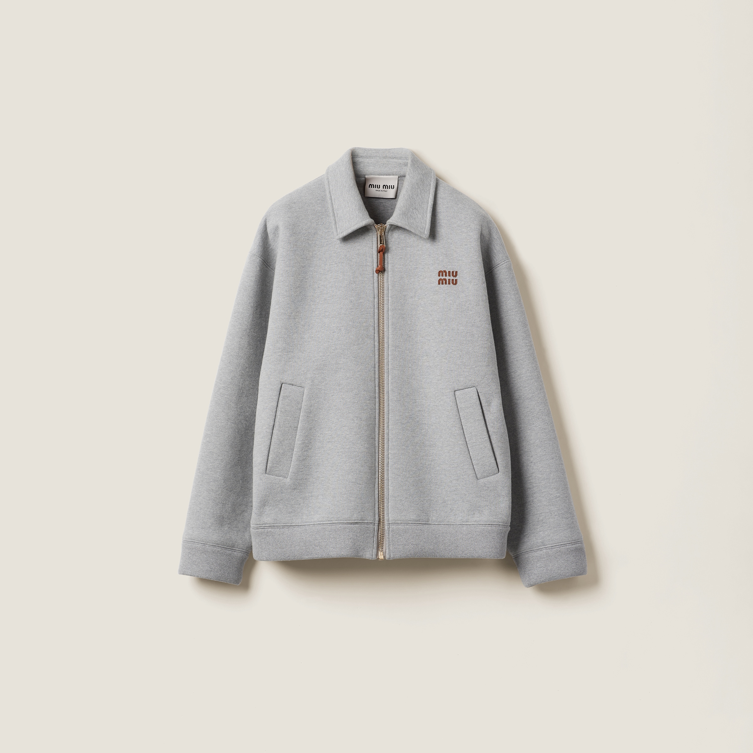 Jersey blouson jacket