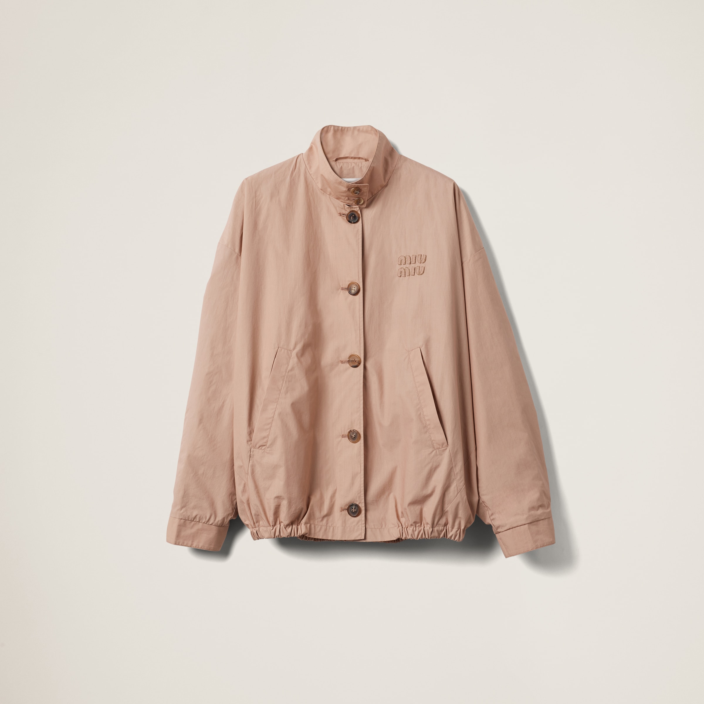 Poplin blouson jacket