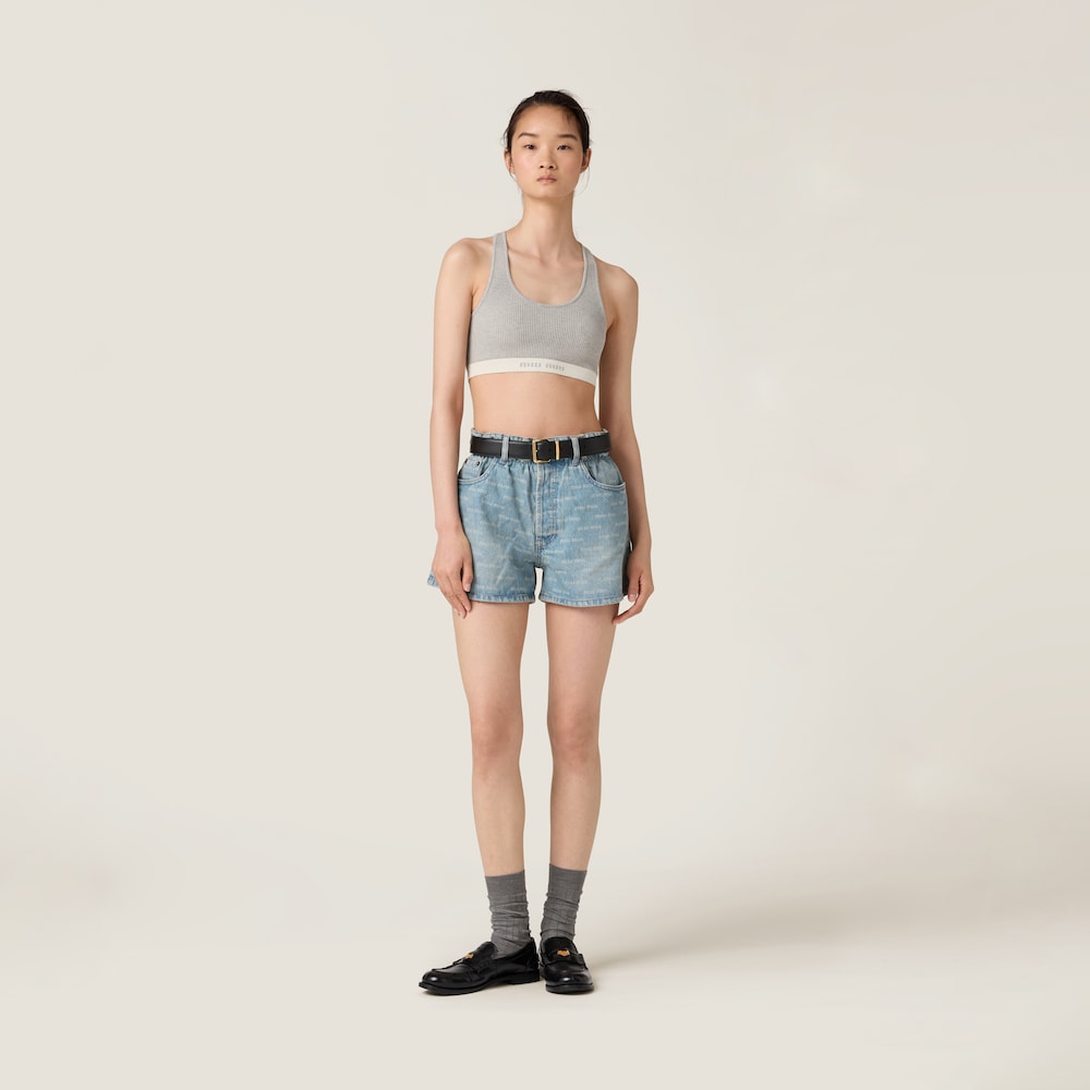 Denim shorts