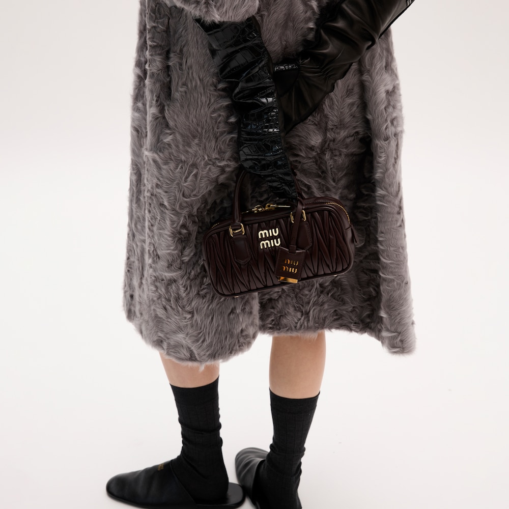 Arcadie matelassé nappa leather bag