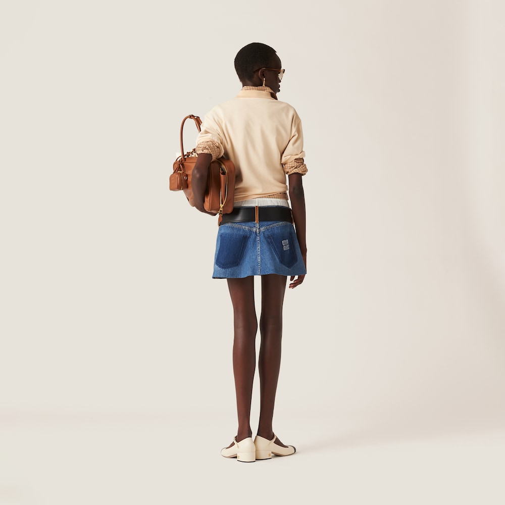 Denim miniskirt