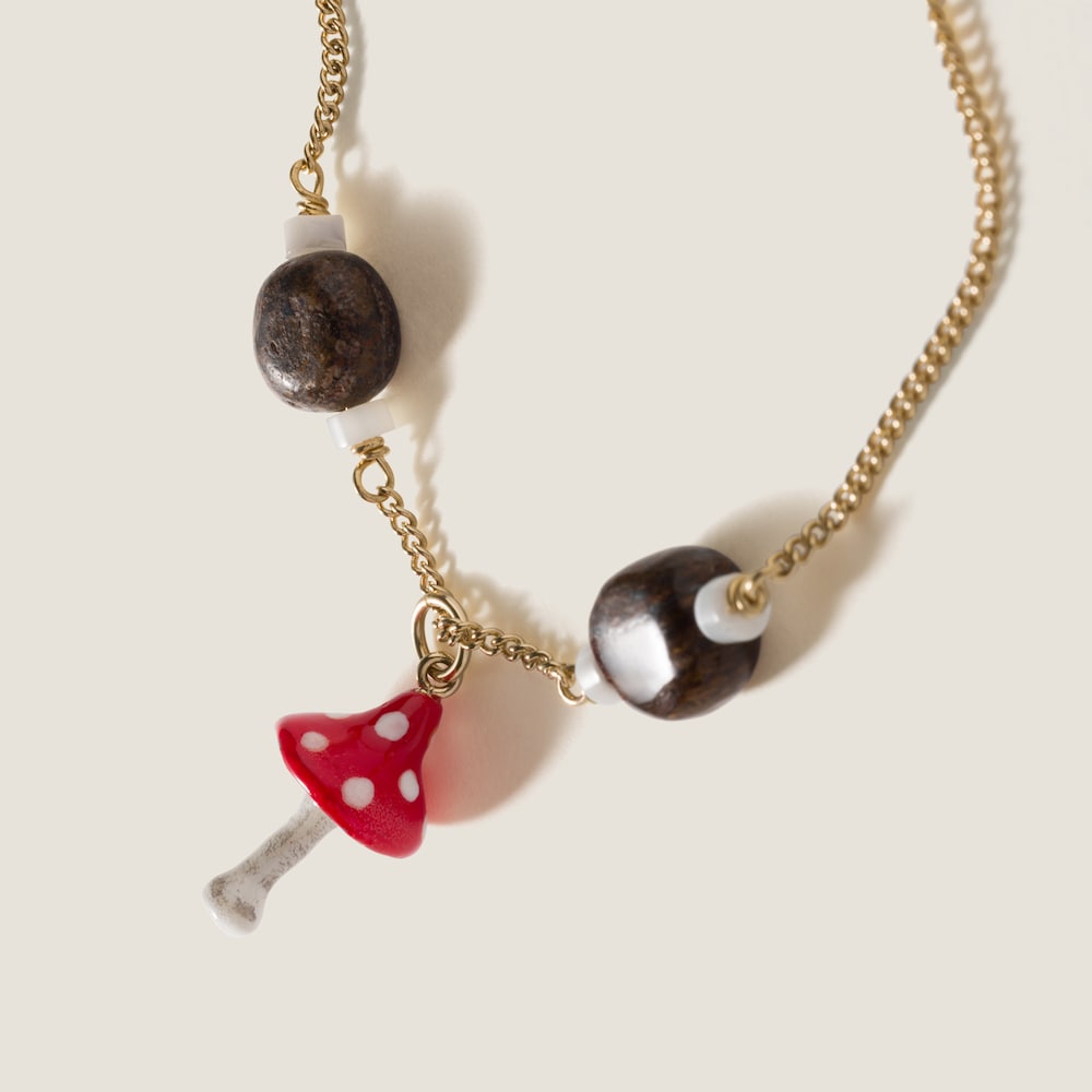 Metal and resin bracelet