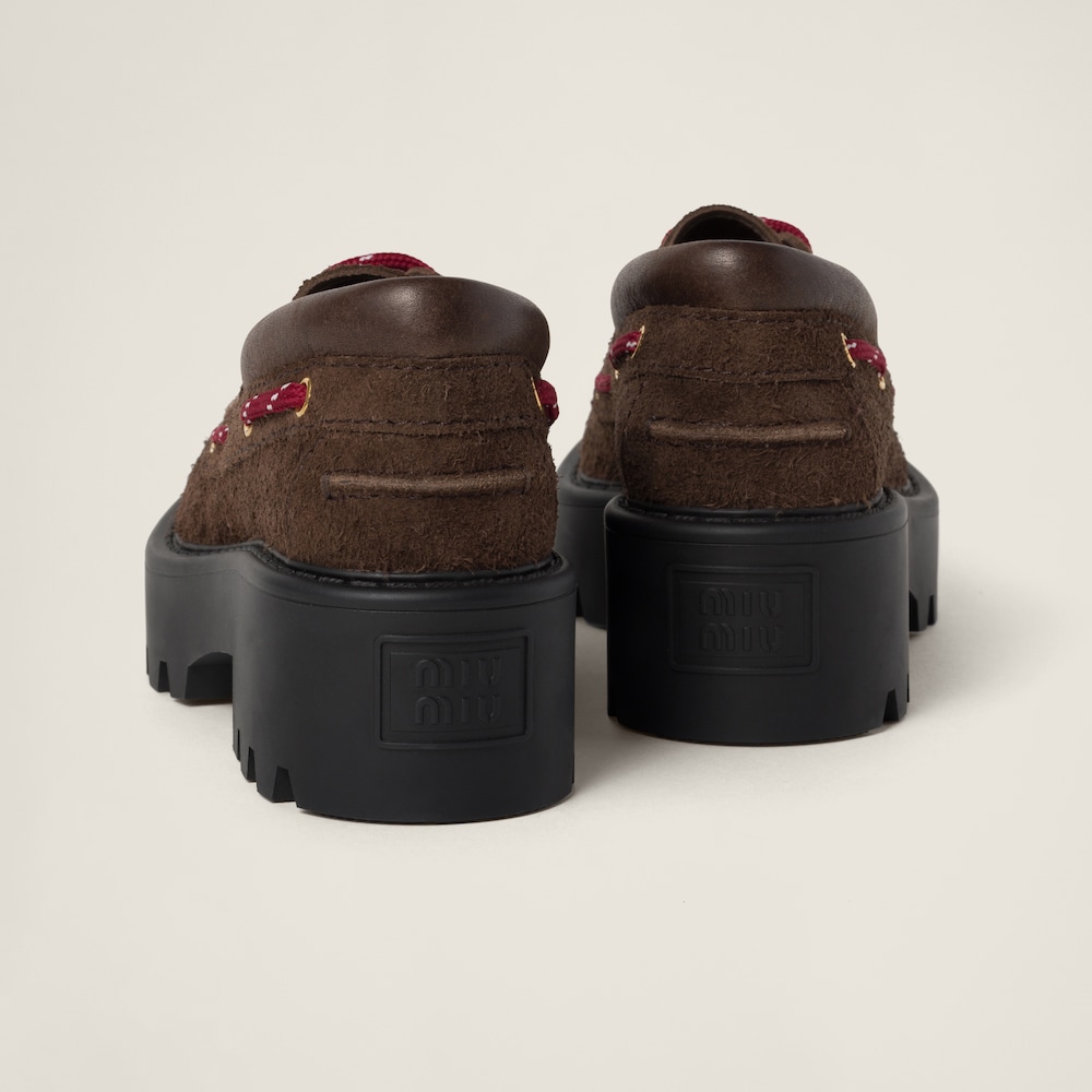Suede loafers
