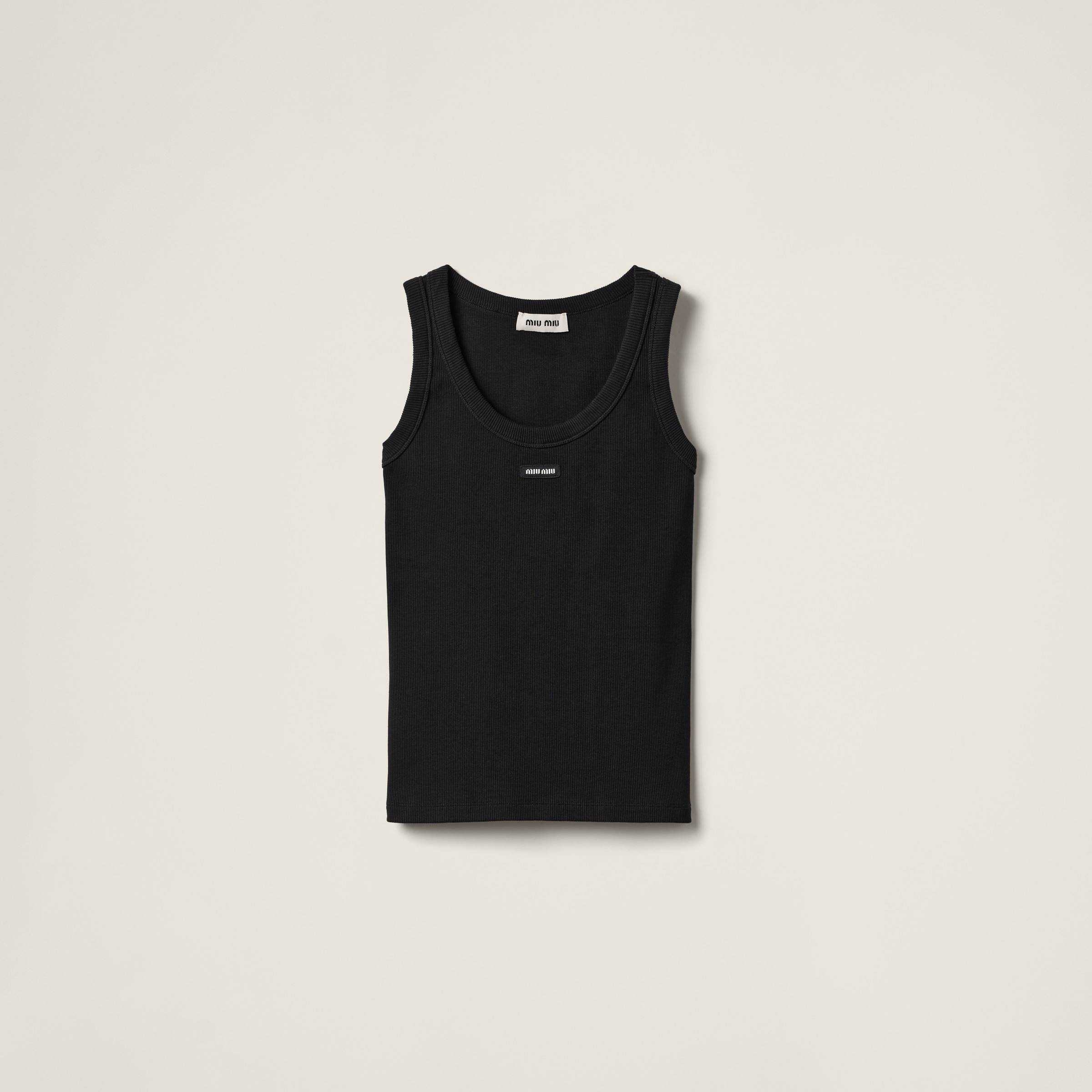 Ribbed knit tank top