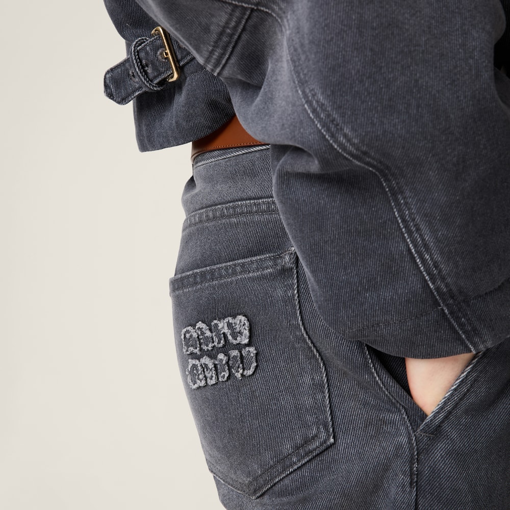 Washed drill pants