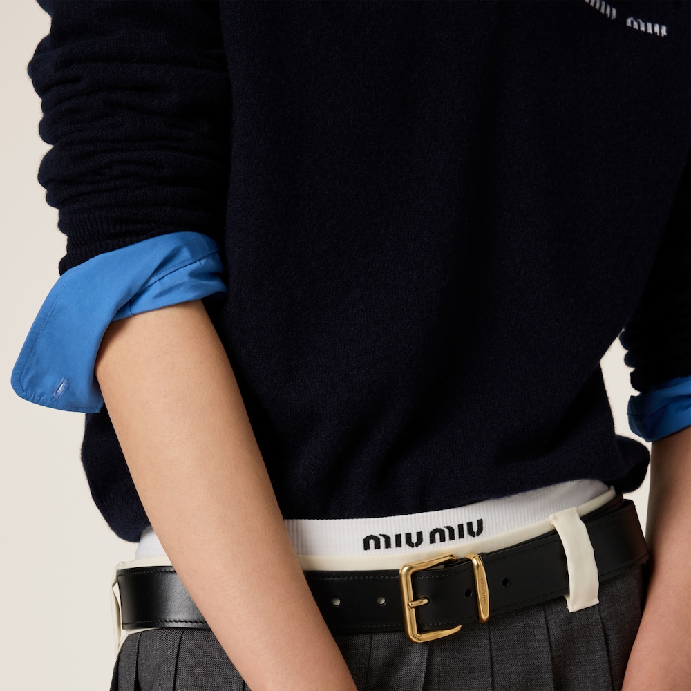 Cashmere polo sweater