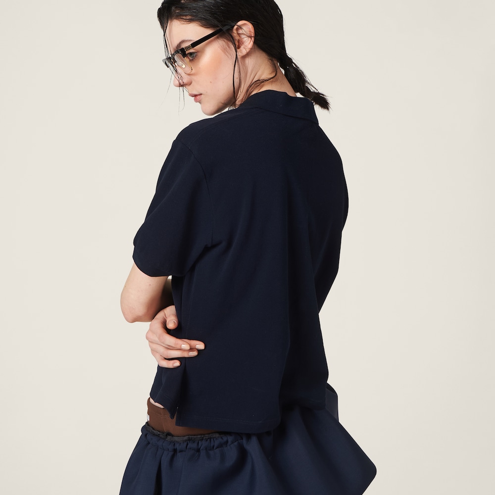 Cotton piqué polo shirt