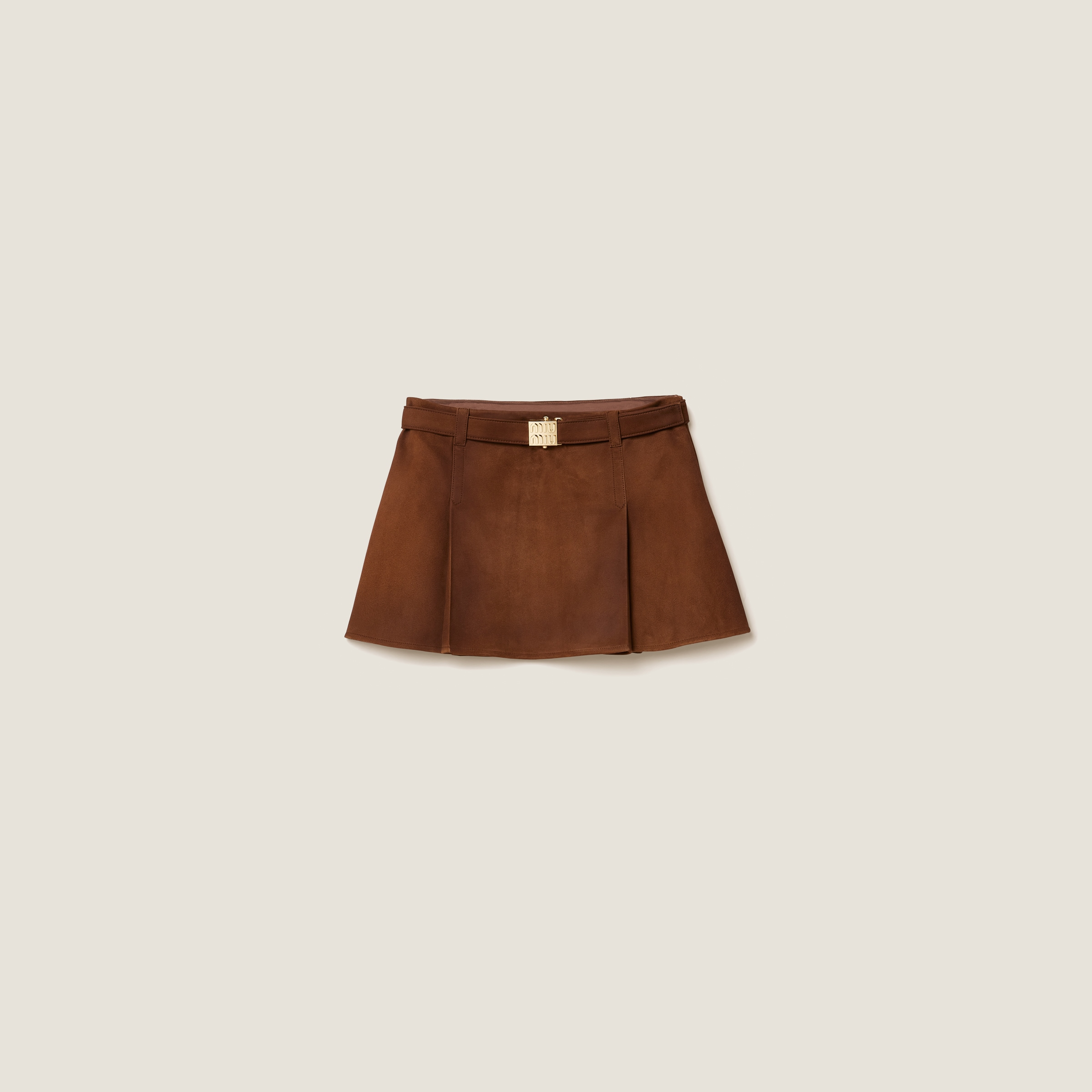 Suede skirt